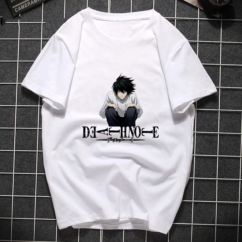 

Summer Death Note T shirt Women Punk T Shirts Women Hip Hop Harajuku Japanese Anime Graphic Tshirts Tops Casual Streetwear