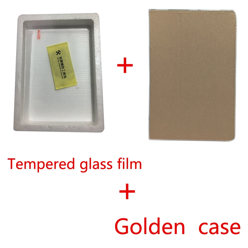 Golden-Class Film PU leather case for Teclast M16 11.6inch Flip Fold stand cove for teclast m16 Tempered glass film+stylus - Цвет: Golden-Class Film