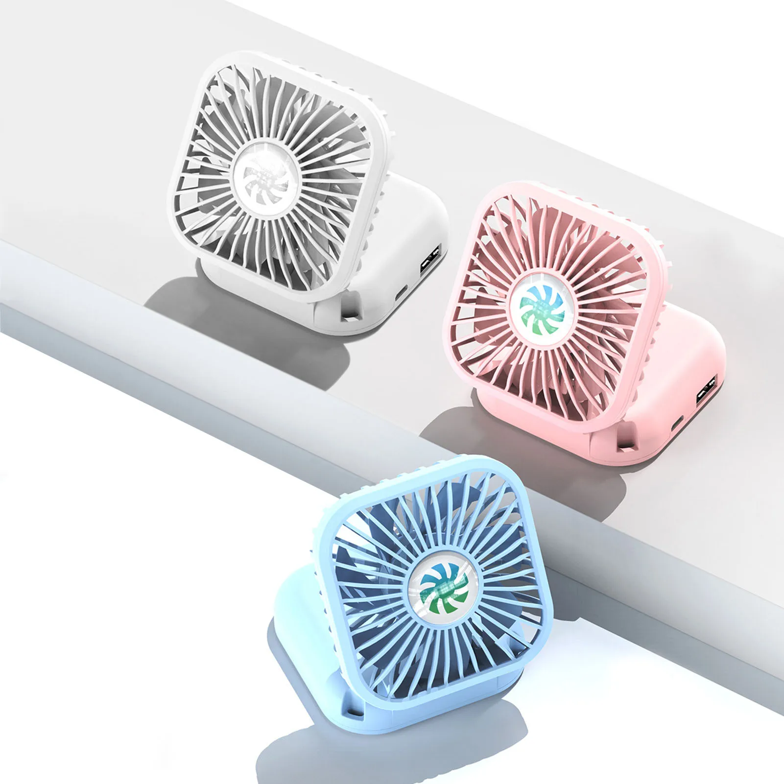 

Portable Desktop Fan Handheld Hanging Neck USB Mini Fan