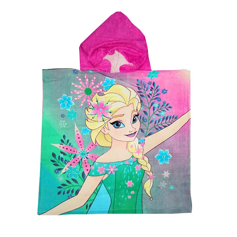 

Princess Disney Frozen Elsa Anna Children Cotton Cartoon Bath Towel Mickey Minnie Sophia McQueen Beach Towel Baby Boy Girl Cloak