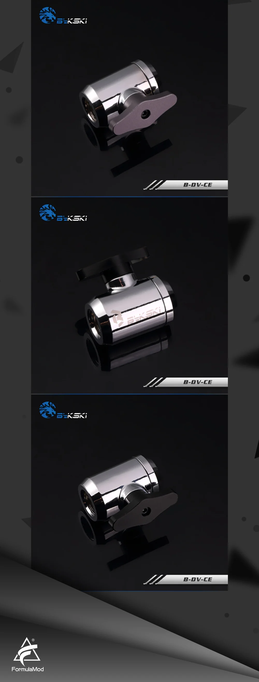 Bykski B-DV-CE ручные винтовые водяные клапаны, бутик несколько цветов G1/4 ''водяные охлаждающие клапаны, для системы охлаждения жестких труб