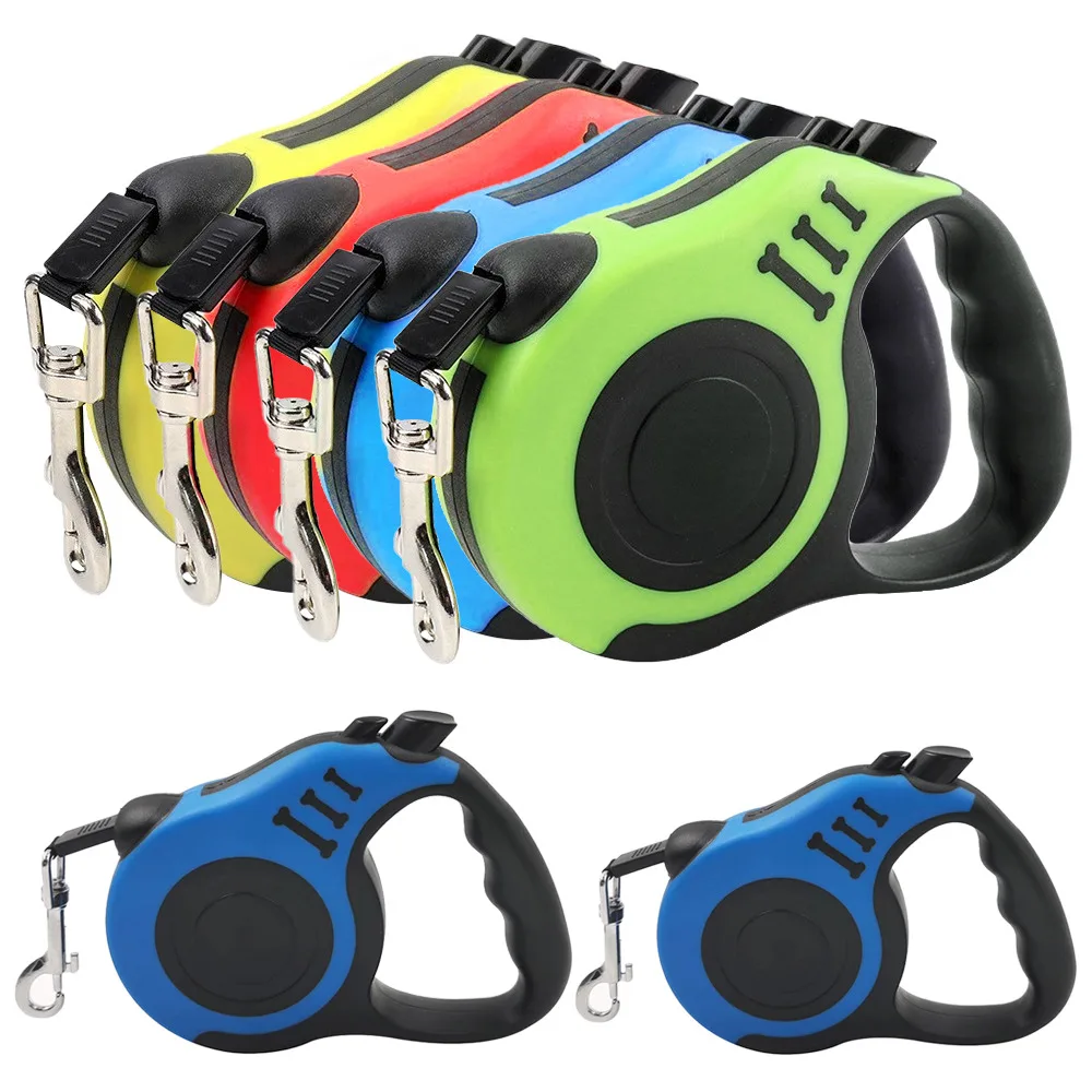 

3/5m Durable Dog Leash Automatic Retractable Nylon Cat Lead Extension Puppy Walking Running Lead Roulette For Dogs Pet Products