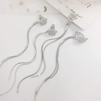 ts ed024 fine 925 sterling silver fine jewelry spain version bear jewelry womens earrings wholesale price free shipping