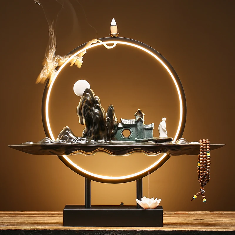 

Createtive Reverse Incense Burner Zen Agarwood Office Indoor Incense Burner Sandalwood Desk Incensario Home Decoration DF50XXL