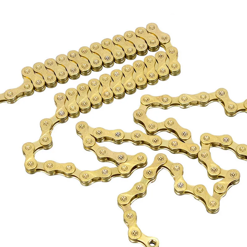 

MTB part Gold Chain 11 10 Mountain 9 Carbon Velocidade 8 Bicycle links Steel Bike 116 Chains Road Speed 9 10 11 Speed Velocidade
