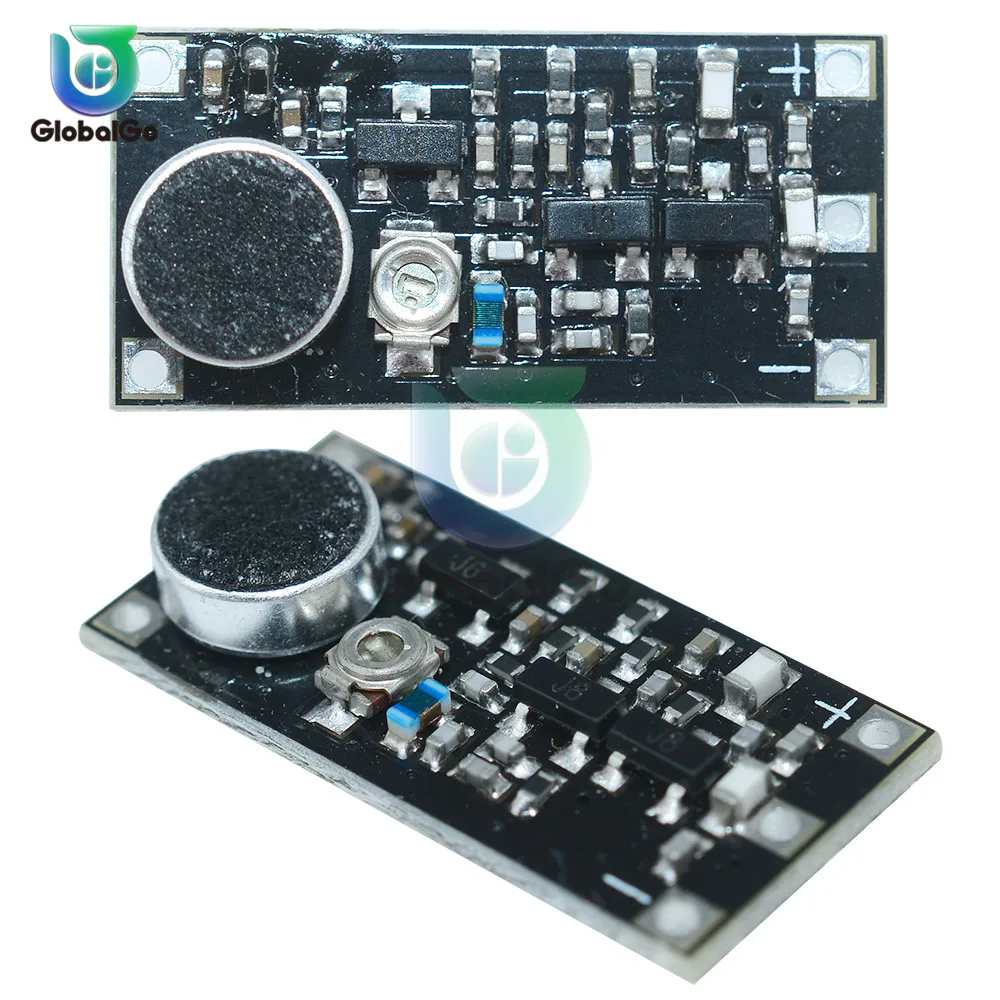 Mini FM Transmitter Wireless Microphone Surveillance Frequency Board Module For Arduino Adjustable Capacitor DC 3V 9mA 88-115MHz |