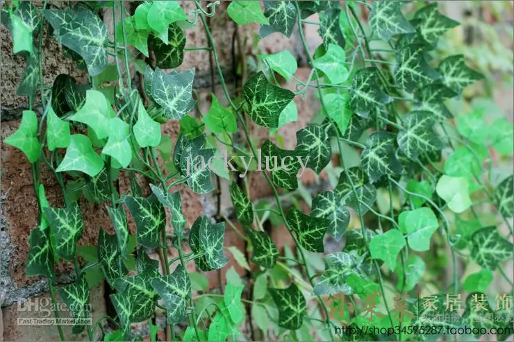 

Artificial Silk Plastic Wall Hanging Plant Vine Flower Ivy Rattan Craft Ornament Supplies For Wedding Home Garden Decoration