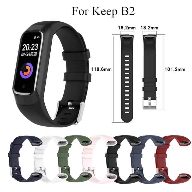 

Strap For Keep B2 Watch Band Silicone Bracelet Replacement Wristband Fashion Colorful For Keep B2 Smart Band Accessories