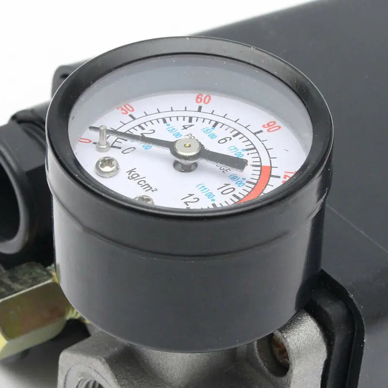 

175psi 4 Port Air Compressor Pressure Switch Manifold Equipment Safety Valves