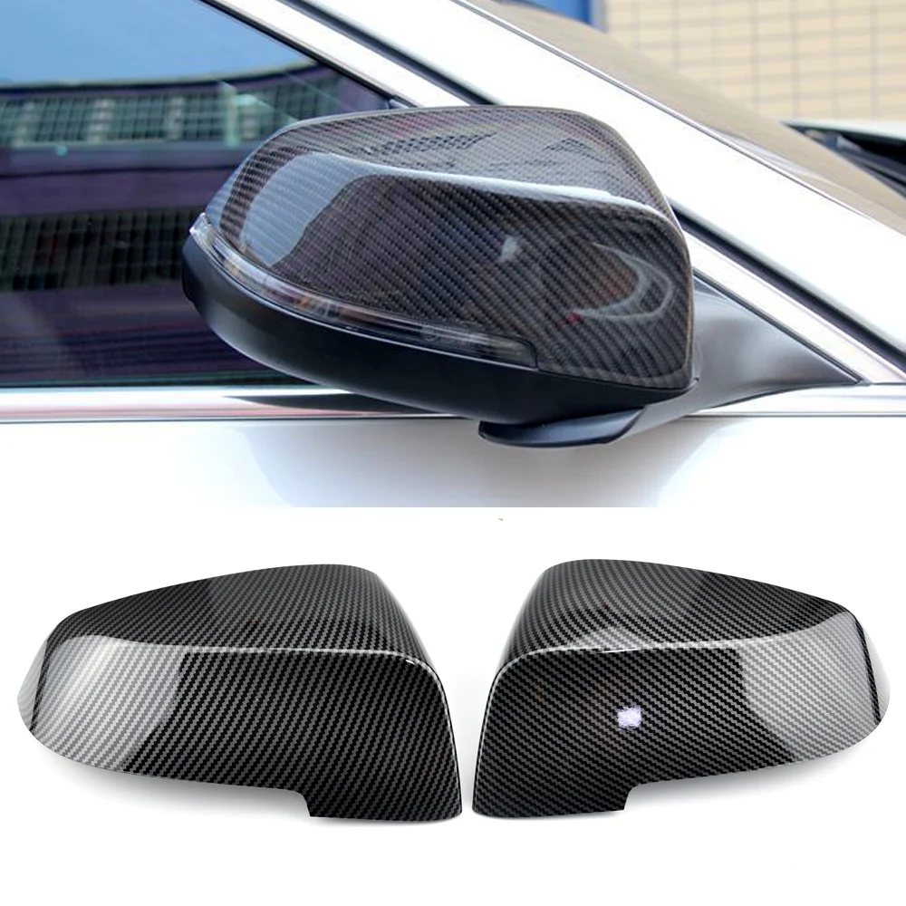

For BMW 5 Series F10 F11 2011-2015 Car Rearview Mirror Cover Side Wing Protect Frame Covers Carbon Fiber Style Shell