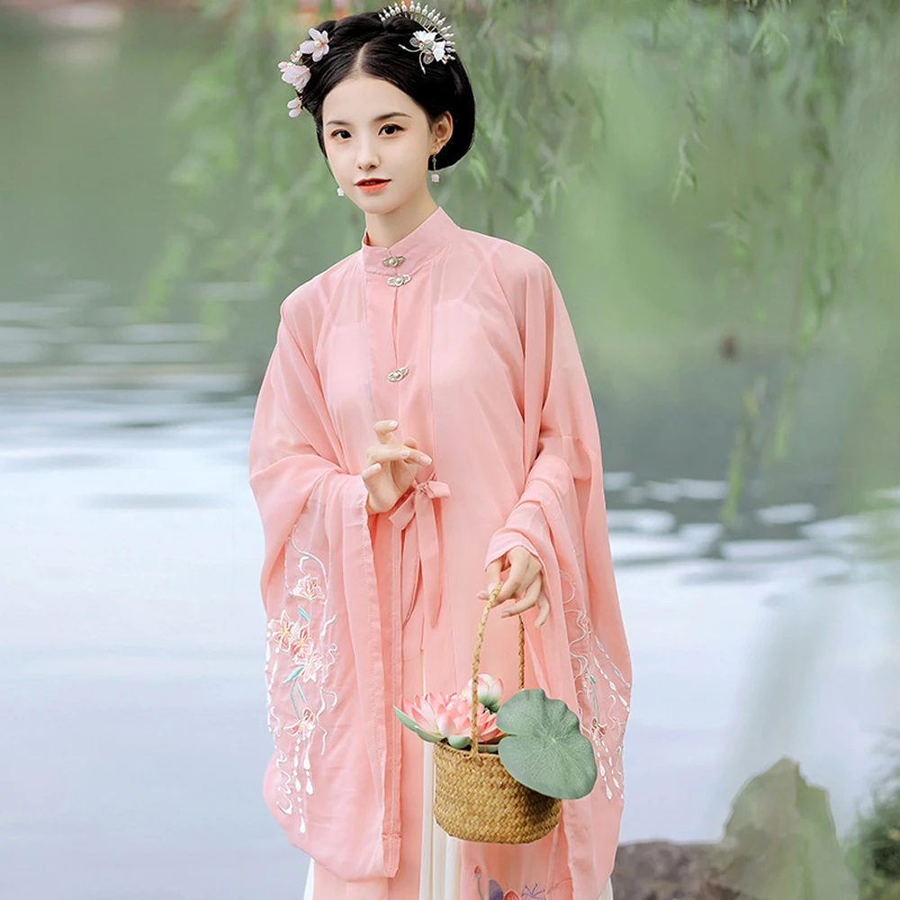 Hanfu Women Chinese Traditional Pink Dress Dance Costume Cosplay Fairy Vintage Dresses Plus Size Skirts Femme |