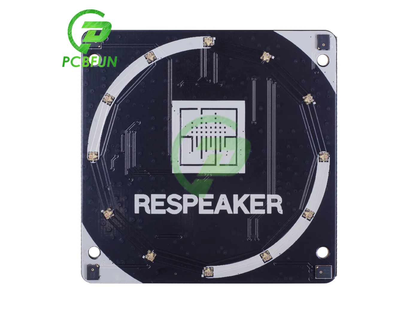 For ReSpeaker 4-Mic Array for Raspberry Pi 4B/3B+| 4 Microphones AI Voice Applications Quad-microphone Expansion Board | Электронные