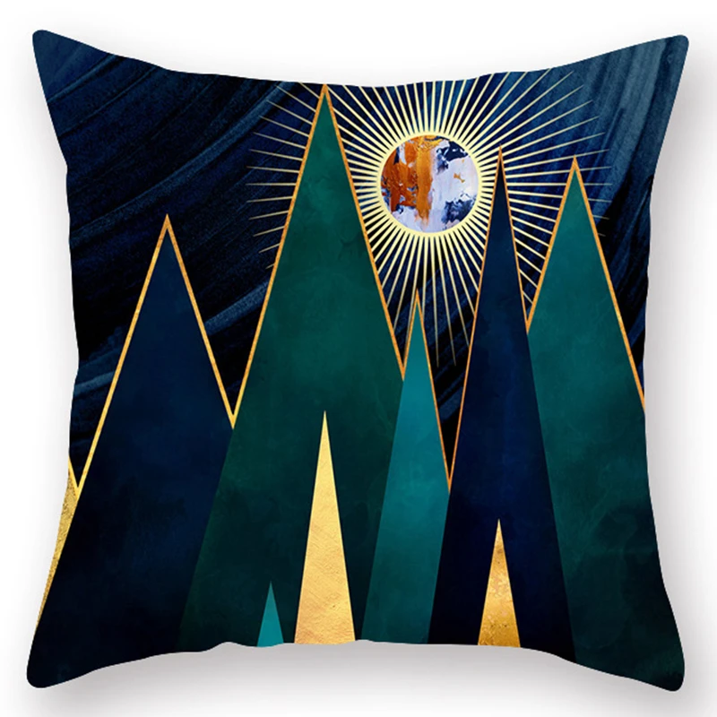 

LuanQI 2021 New Throw Pillow Covers Printed Pillowcase Landscape Cushion Cover 45x45cm Pillow Case Home Decor Sofa Living Room