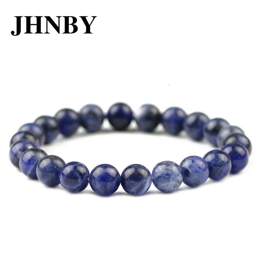 JHNBY Природный аметист камень Для мужчин и браслет очарование Для женщин 6/8/10/12 мм бусины плетеный/вставку внутрь эластичного ремешка любителей моды Ювелирные изделия Подарки