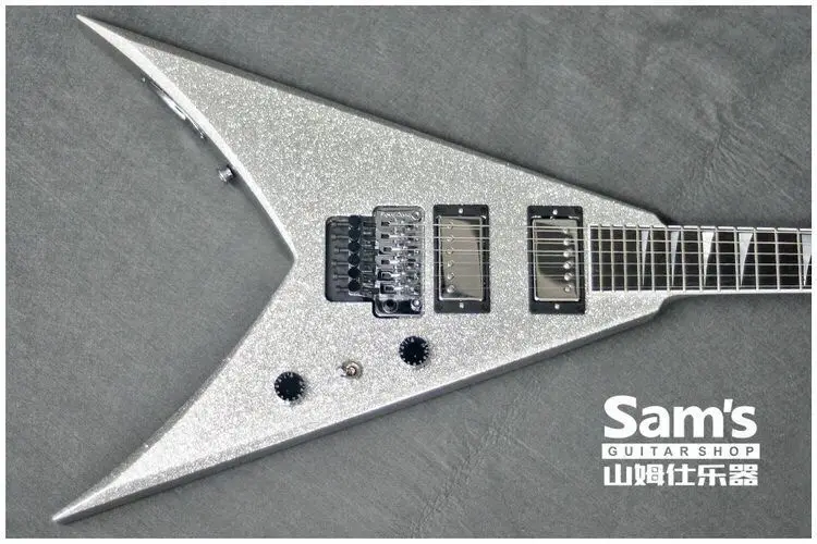 Электрогитара 24 класса вся конструкция инкрустация Зубов Акулы двойной валик |
