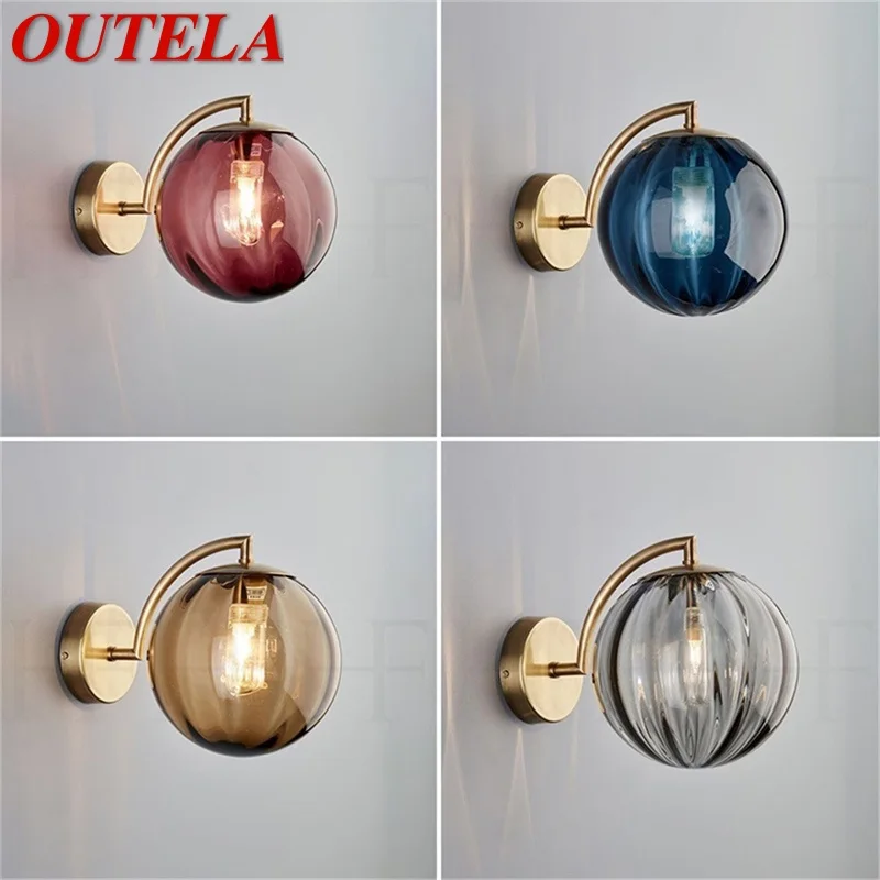 

OUTELA Nordic Indoor Wall Sconces Lamp Postmodern Lighting Fixtures for Home Living Room Decoration