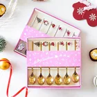 Рождественские ложки 2021, рождественские украшения для дома, рождественские украшения для стола, рождественские подарки, Рождество, Новый год 2022