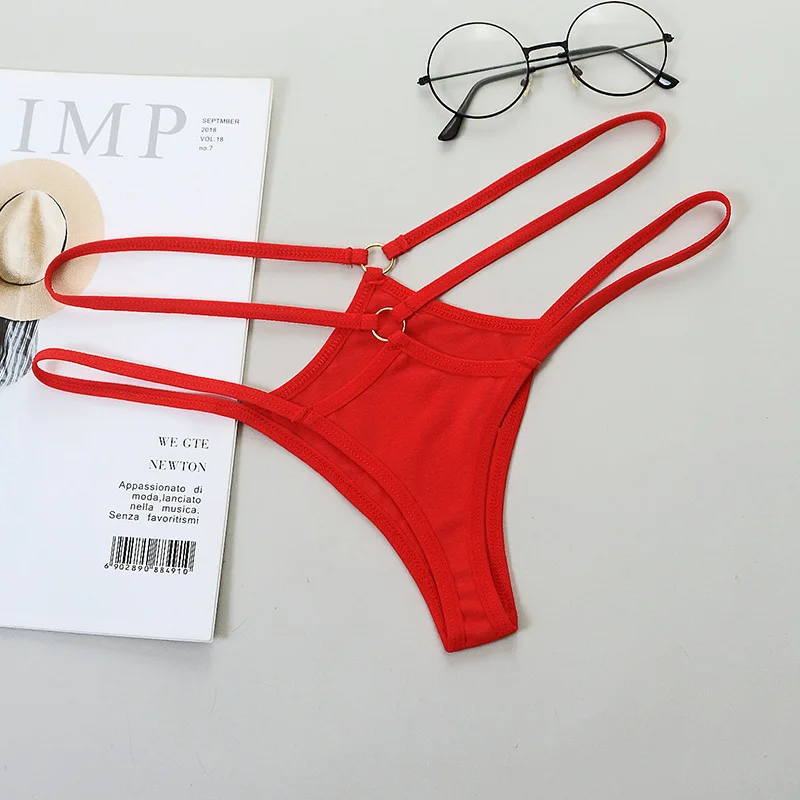 

Sexy Women Strappy Thong Underpants Erotic G-string Briefs Lady Breathable Lingerie Bikini Briefs Underwear Panties
