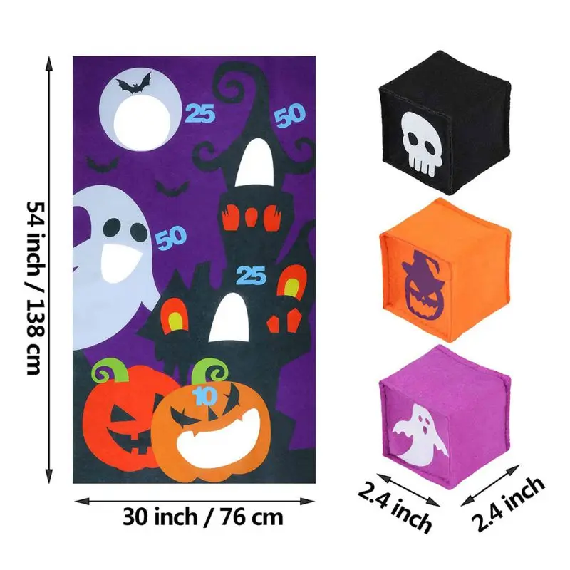 Костюмы на Хэллоуин для игр с бросанием висит метания флаги тыквенный призрак