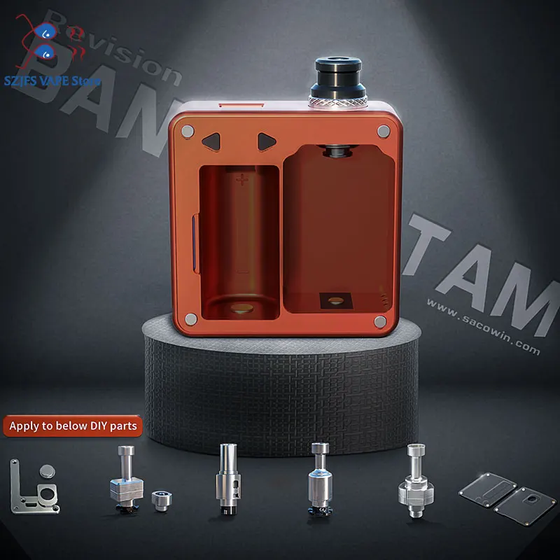 

New arrival Authentic SXK Bantam Box revision 2ml/5ml capacity 30w black sliver color 18350 BB mini mod vape vaporizerBantam min