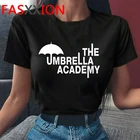 Только после того, как Зонт Академии футболки femme размера плюс harajuku kawaii в винтажном стиле harajuku Повседневная футболка топы, футболки