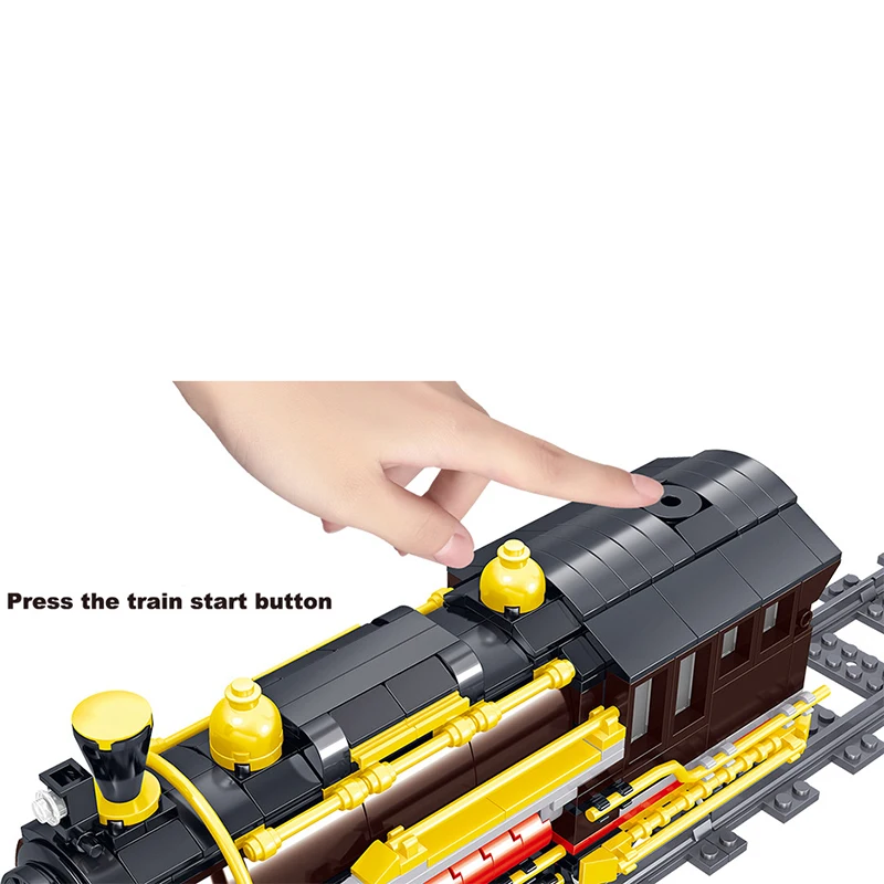 1464pcs Technic Электрический городской поезд строительные блоки кирпичи