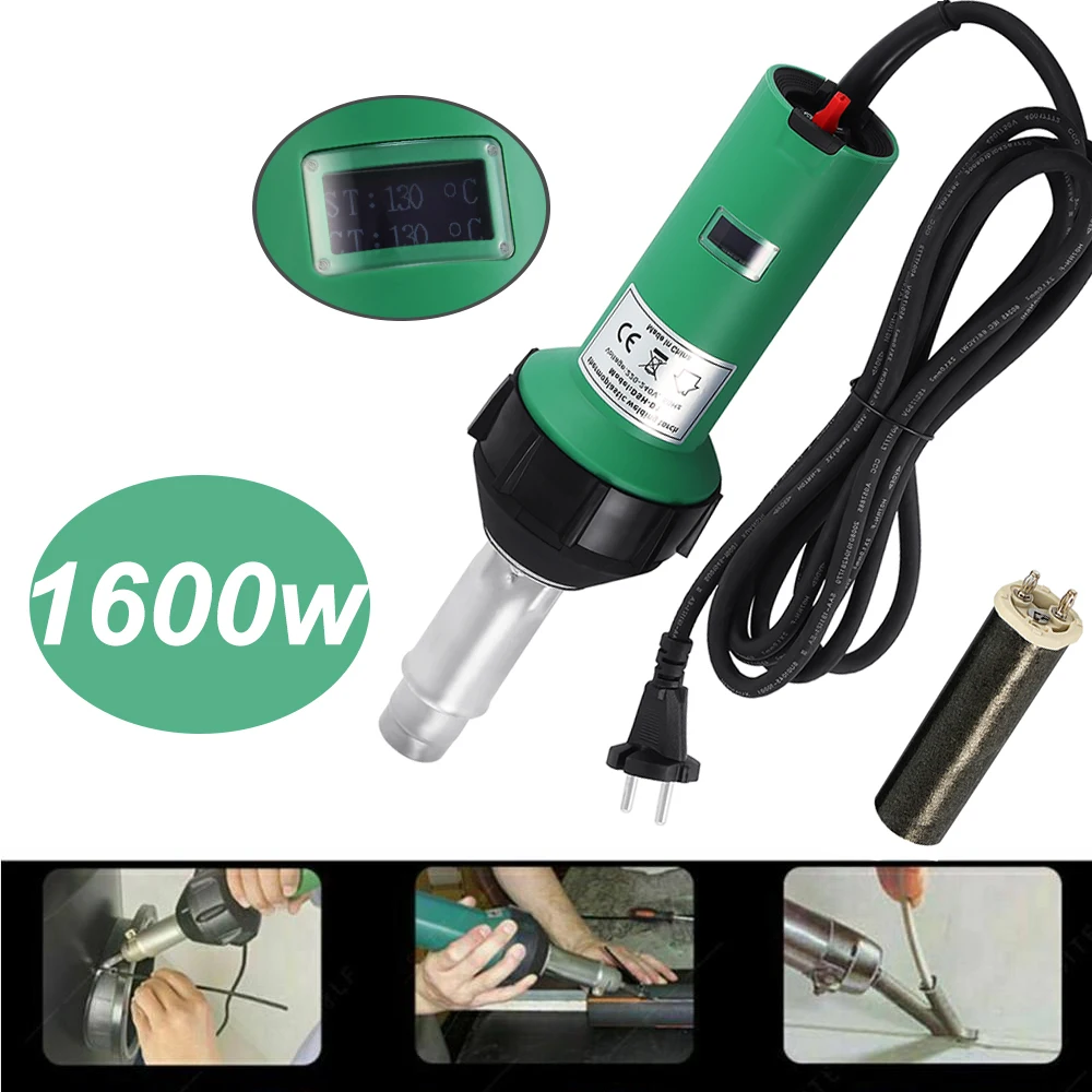 

Honhill AC 220V 1600W 50/60Hz Hot Air Torch Plastic Welding Gun For Welder Gun Machine W/ Digital LCD Display