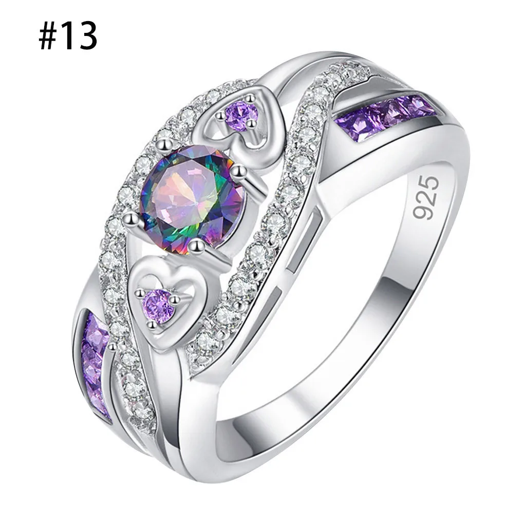 

Classic Rings For Women Couple Cubic Zirconia Square Ring Lovers Jewelry Bridal Wedding Engagement Romantic Luxury Wedding Bands