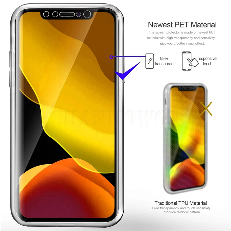 Мягкий Двойной силиконовый чехол для iPhone 11 Pro Max XR XS X max тонкий из ТПУ iphone 6 6s plus 7 8 PLUS