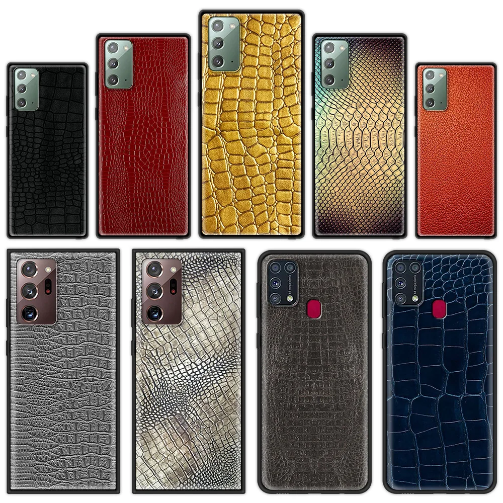 

Luxury Crocodile Pattern Soft Cover for Samsung Galaxy M31 M31S M51 M11 M21 M30S F41 M31 Prime Luxury Phone Accessories Case
