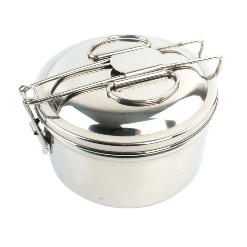 Открытый Нержавеющая сталь комбинация горшок набор Кемпинг Пикник барбекю