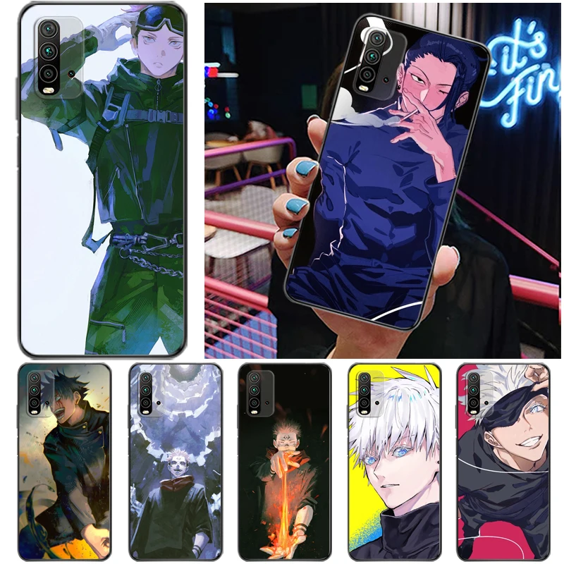 

Jujutsu Kaisen Sukuna Fushiguro Megumi Yuji Itadori Satoru Gojo Phone Case For Xiaomi Redmi 9 9T 9A 9C Pro Cases Funda Soft TPU