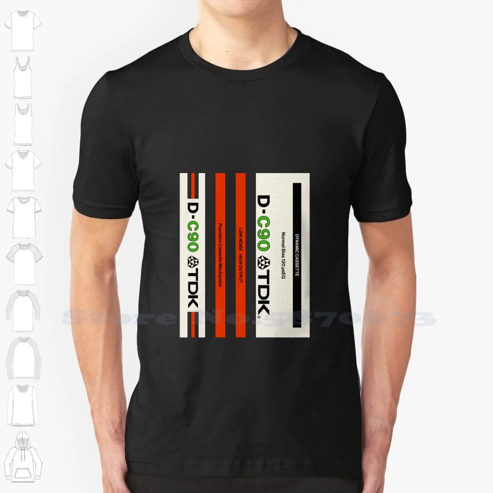 Classic Music Cassettes - Tdk D-C90 Fashion Vintage Tshirt T Shirts Sony Cassette Retro Tape Boombox Music Graphics Dolby