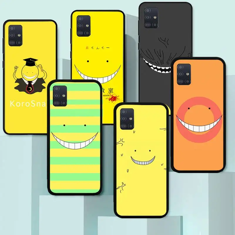 

Assassination Classroom koro sensei faces Phone Case TPU For Samsung S6 S7 S8 S9 S10 plus S20 S21 S30Ultrs Fundas Cover
