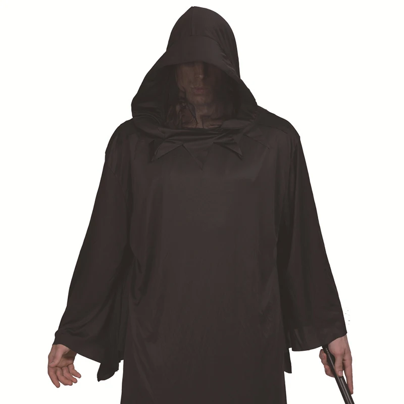 Костюм на Хэллоуин крутой Мрачный Жнец Черный воин косплей реквизит костюм для