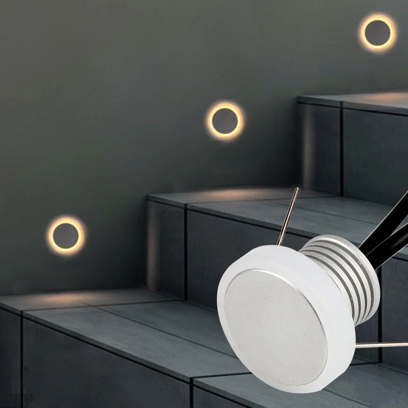 IP65 мини встраиваемый настенный светильник 12 в 1 Вт Светильник потолочный для