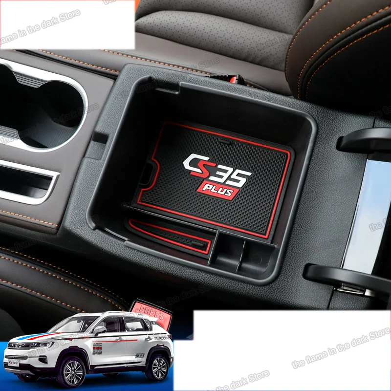 Lsrtw2017 abs автомобильный подлокотник ящик для хранения changan cs35 plus 2018 2019 2020