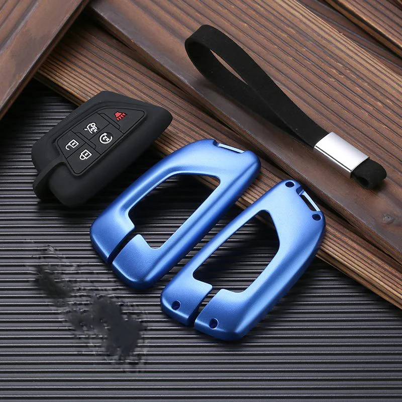 

Aluminium Alloy+Silicone Car Remote Key Case Fob Cover For Cadillac CT5 2019 2020 5Button Smart Remote Car Key