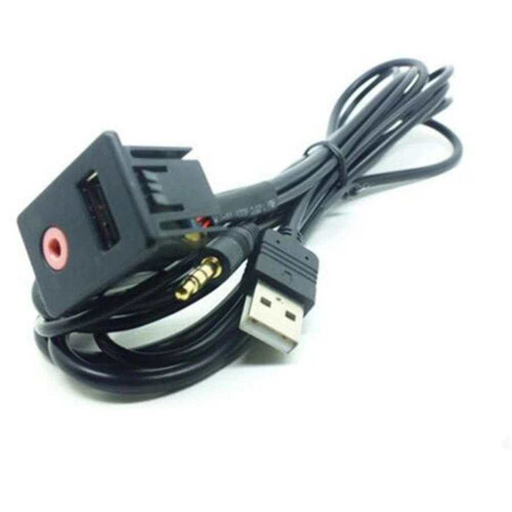 3 5 мм USB Порты и разъёмы AUX Привести монтажный адаптер кабель аудио автомобиля