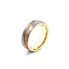 Золотое кольцо с фианитами для девочек, обручальные кольца из нержавеющей стали, Женские Ювелирные изделия, женские обручальные кольца
