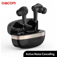 dacom tinypods anc active noise cancelling earphones wireless headphones aac bluetooth earbuds bass