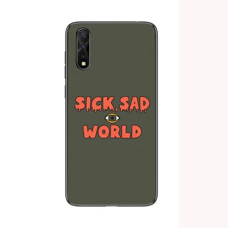 

Sick Sad World Phone Case For Samsung A10S A12 A02 A20E M30 A31 A32 A40 A50 S A52 A51 A70 A71 A80 Cover Fundas Coque