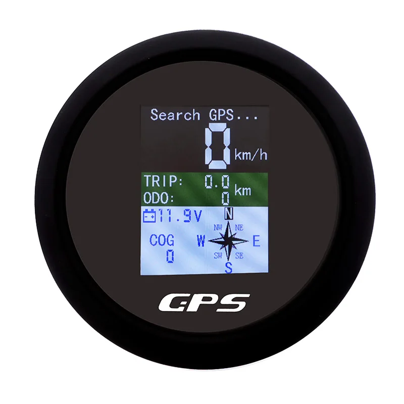 Цифровой GPS-спидометр регулируемая км/ч Антенна 85 мм с TFT-экраном для лодки