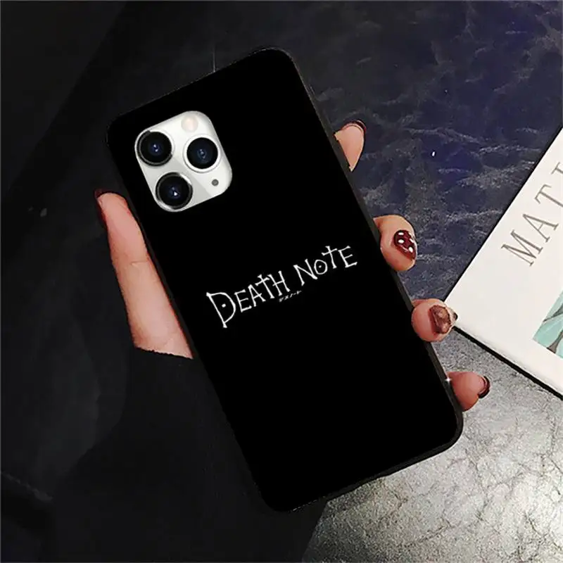 

Hot anime death note Phone Case for iPhone 11 12 pro XS MAX 8 7 6 6S Plus X 2020 XR Mini