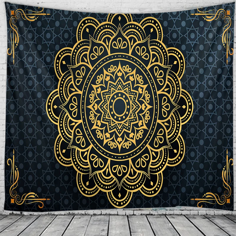 Индийская мандала хиппи гобелен из макраме настенное украшение в стиле бохо