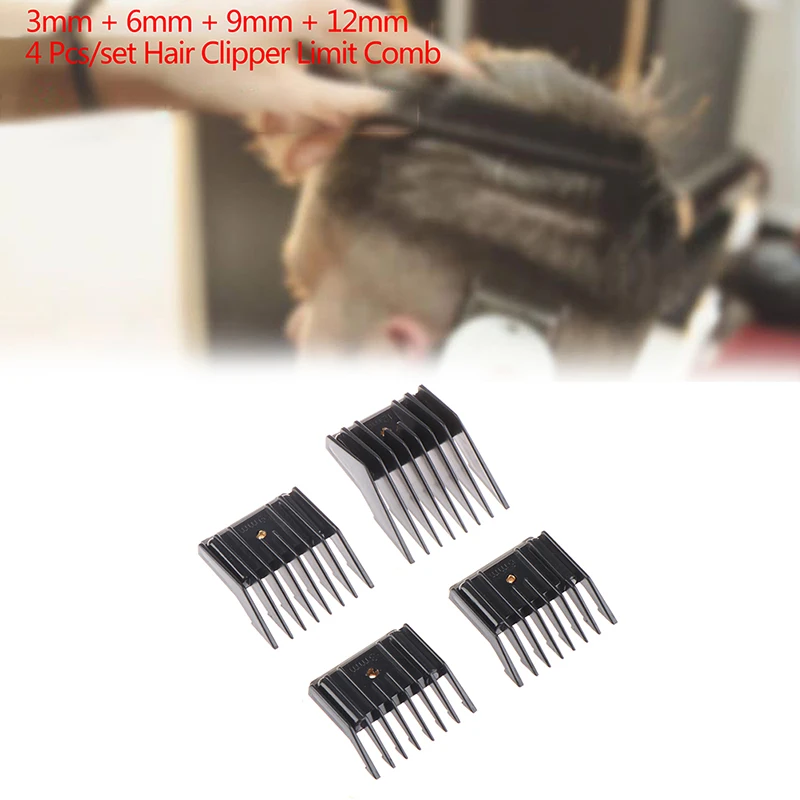 4/1Pcs Universal Limit Comb for Hair push Clipper Guide Attachment Size 3/6/9/12mm Barber Replacement
