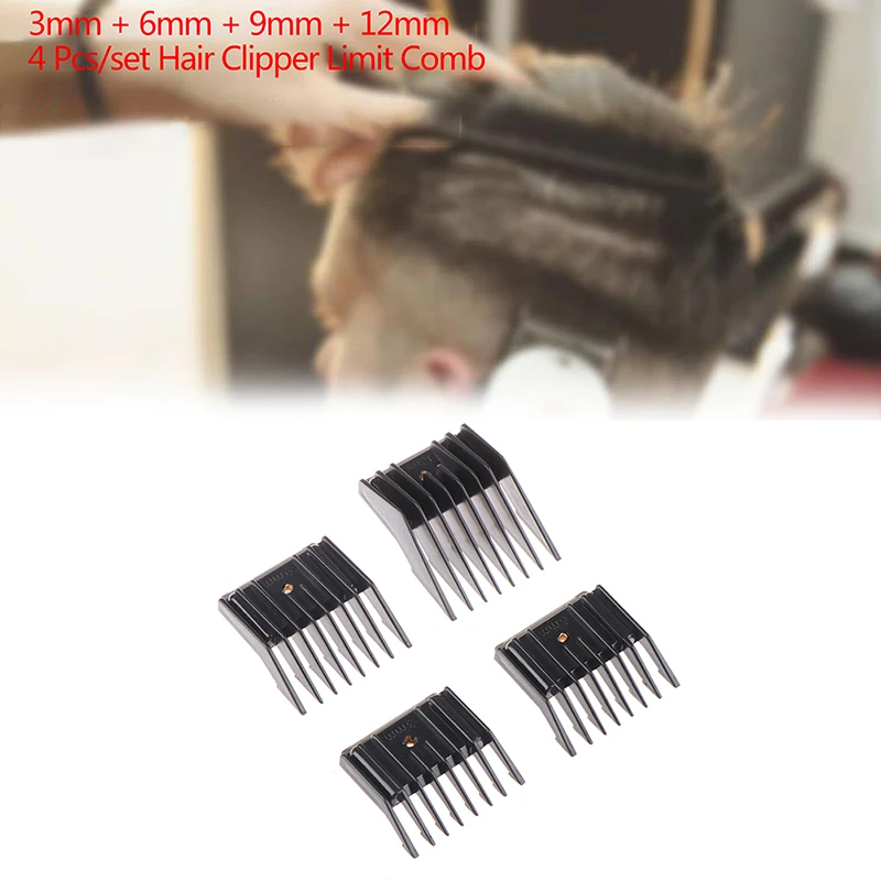 

4/1Pcs Universal Limit Comb for Hair push Clipper Guide Attachment Size 3/6/9/12mm Barber Replacement