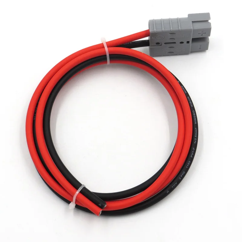 Солнечный разъем Anderson 50 А 600 В 2 5 квадратный Удлиненный кабель Быстрый штекер для