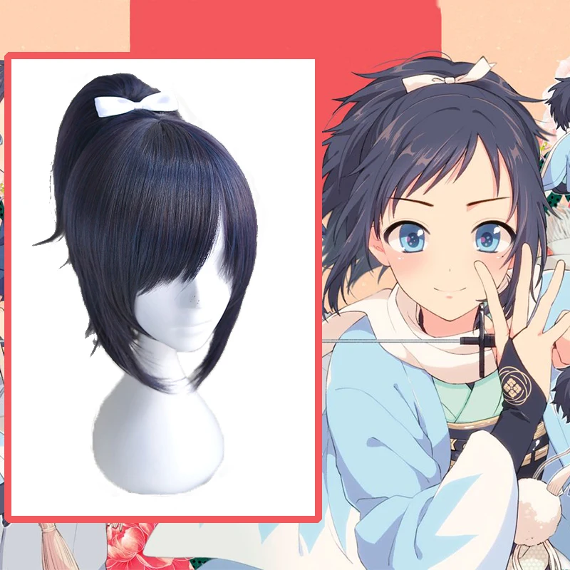 

Парики Touken Ranbu для косплея, искусственные волосы, для женщин и девочек