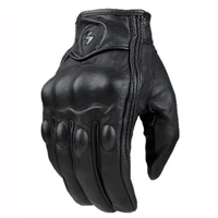 motorcycle gloves perforated pursuit street leather gants de moto black mlxl luvas de motocicleta